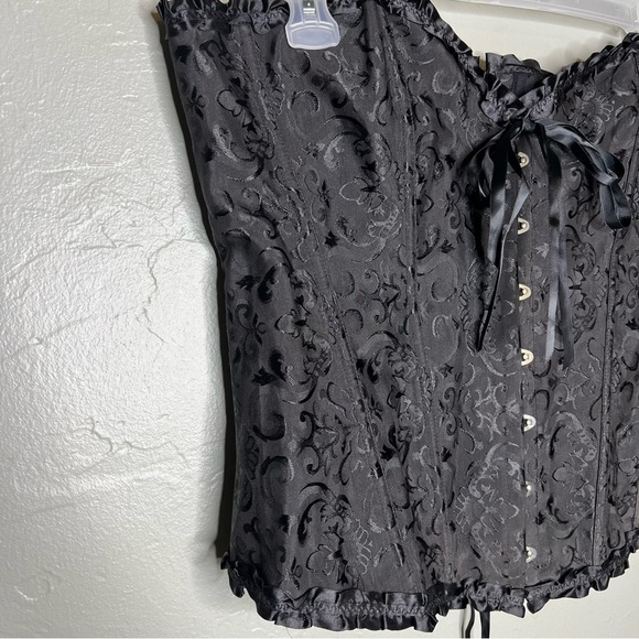 Deepablaze Lace Up Satin Corset Bustier - Picture 7 of 7